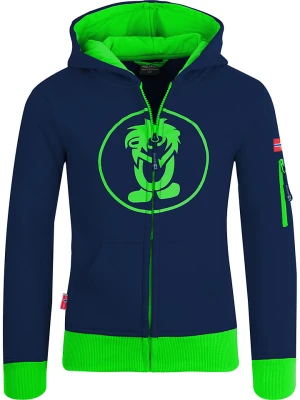 Trollkids Bluza "Sortland" w kolorze granatowo-zielonym rozmiar: 128