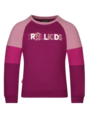 Trollkids Bluza "Trollfjord" w kolorze fioletowym rozmiar: 152