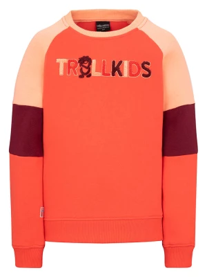 Trollkids Bluza "Trollfjord" w kolorze pomarańczowym rozmiar: 152