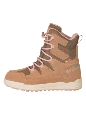 Trollkids Botki zimowe "Finnmark" w kolorze jasnobrązowym rozmiar: 33