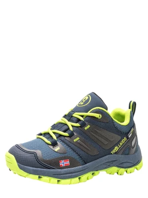 Trollkids Buty trekkingowe "Rondane Hiker Low" w kolorze granatowo-żółtym rozmiar: 36