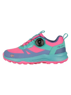 Trollkids Buty turystyczne "Trollfjord Hiker Low XT" w kolorze jasnoróżowo-turkusowym rozmiar: 36