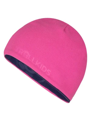 Trollkids Dwustronna czapka beanie "Finnmark" w kolorze fioletowo-różowym rozmiar: 52-56 cm