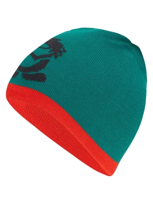 Trollkids Dwustronna czapka beanie "Troll" w kolorze czerwono-turkusowym rozmiar: 48-52 cm