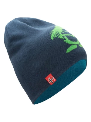 Trollkids Dwustronna czapka beanie "Troll" w kolorze niebiesko-granatowym rozmiar: 52-56 cm