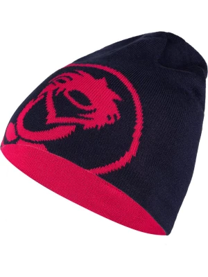 Trollkids Dwustronna czapka beanie "Trollfjord" w kolorze różowo-granatowym rozmiar: 48-52 cm