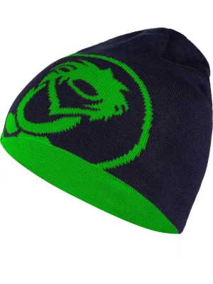 Trollkids Dwustronna czapka beanie "Trollfjord" w kolorze zielono-granatowym rozmiar: 48-52 cm