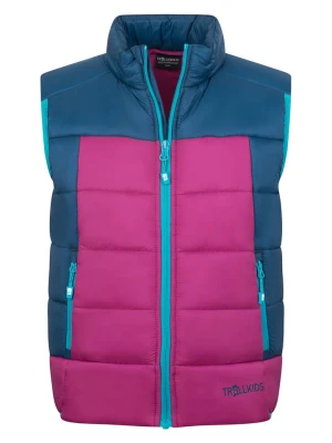 Trollkids Kamizelka funkcyjna "Hardanger" w kolorze różowo-niebieskim rozmiar: 152
