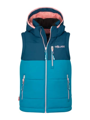Trollkids Kamizelka funkcyjna "Narvik" w kolorze jasnoróżowo-niebieskim rozmiar: 164