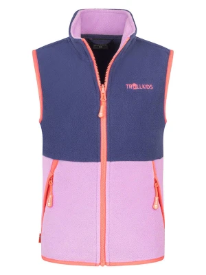 Trollkids Kamizelka polarowa "Kjerag" w kolorze fioletowym rozmiar: 164