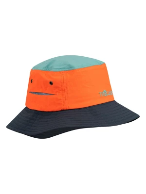 Trollkids Kapelusz przeciwsłoneczny "Trollfjord" w kolorze niebiesko-pomarańczowym rozmiar: 48-52 cm
