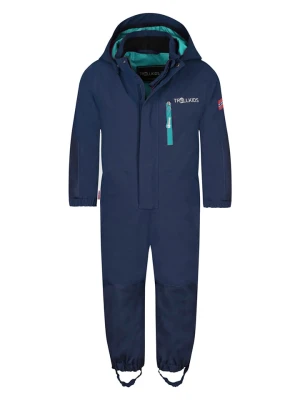 Trollkids Kombinezon przeciwdeszczowy "Bergen" w kolorze granatowym rozmiar: 122
