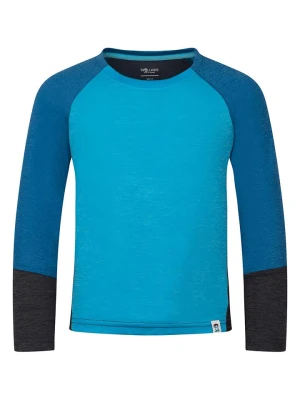 Trollkids Koszulka funkcyjna "Seiland" w kolorze niebiesko-czarnym rozmiar: 98