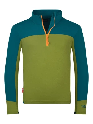 Trollkids Koszulka funkcyjna "Steinkjer" w kolorze zielono-niebieskim rozmiar: 116