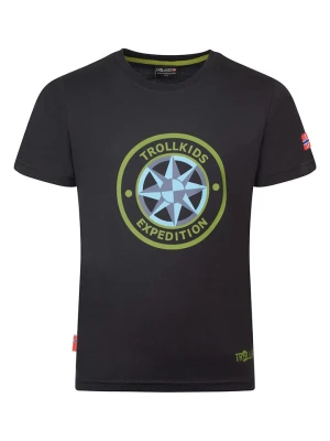 Trollkids Koszulka funkcyjna "Windrose" w kolorze czarnym rozmiar: 116