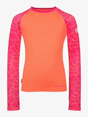 Trollkids Koszulka kąpielowa "Haukland" w kolorze pomarańczowo-różowym rozmiar: 92