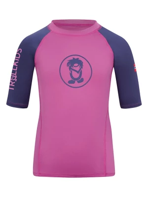 Trollkids Koszulka kąpielowa "Kvalvika T" w kolorze fioletowym rozmiar: 152