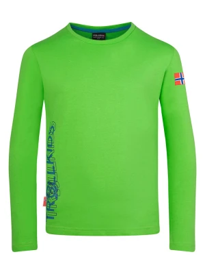 Trollkids Koszulka "Stavanger" w kolorze zielonym rozmiar: 116