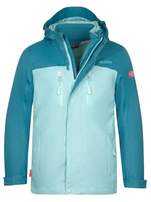 Trollkids Kurtka funkcyjna 3w1 "Bryggen" w kolorze turkusowym rozmiar: 164