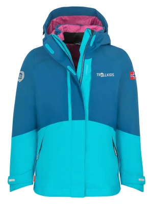 Trollkids Kurtka funkcyjna 3w1 "Skanden" w kolorze turkusowym rozmiar: 164