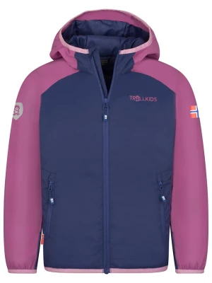 Trollkids Kurtka funkcyjna "Halsafjord" w kolorze fioletowo-granatowym rozmiar: 176