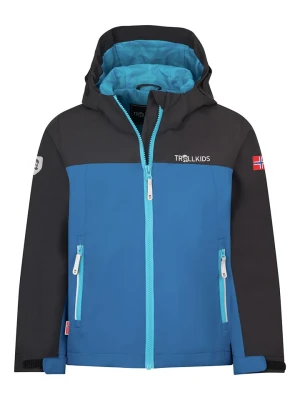 Trollkids Kurtka funkcyjna "Telemark" w kolorze czarno-niebieskim rozmiar: 152