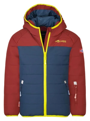 Trollkids Kurtka narciarska "Hafjell" w kolorze czerwono-niebieskim rozmiar: 104