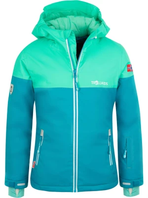 Trollkids Kurtka narciarska "Hallingdal" w kolorze turkusowo-niebieskim rozmiar: 152
