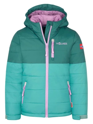 Trollkids Kurtka narciarska "Hemsedal" w kolorze morskim rozmiar: 140