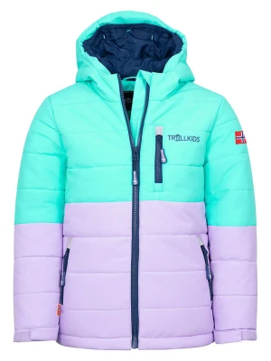 Trollkids Kurtka narciarska "Hemsedal XT" w kolorze turkusowo-fioletowym rozmiar: 122