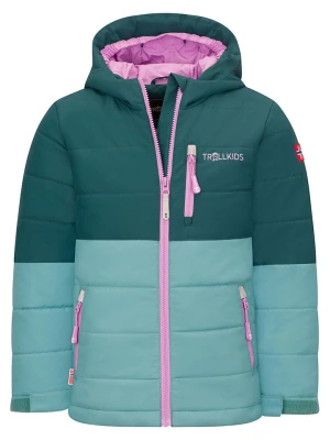 Trollkids Kurtka narciarska "Hemsedal XT" w kolorze zielonym rozmiar: 104