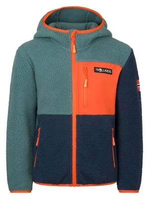 Trollkids Kurtka polarowa "Aurlandsfjord" w kolorze turkusowym rozmiar: 176