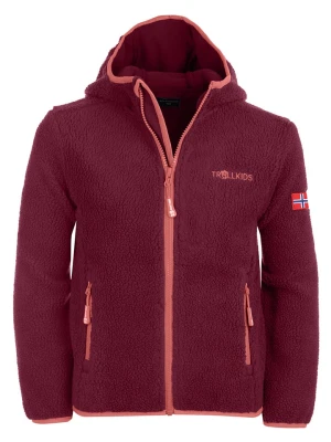 Trollkids Kurtka polarowa "Mandal" w kolorze czerwonym rozmiar: 164