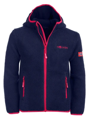 Trollkids Kurtka polarowa "Mandal" w kolorze granatowym rozmiar: 152