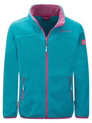 Trollkids Kurtka polarowa "Oppdal" w kolorze turkusowym rozmiar: 116