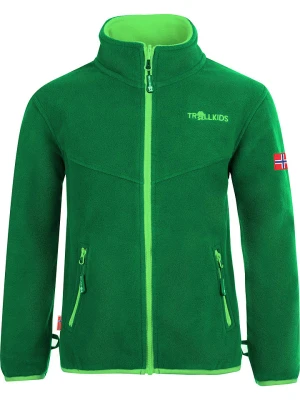 Trollkids Kurtka polarowa "Oppdal XT" w kolorze zielonym rozmiar: 122