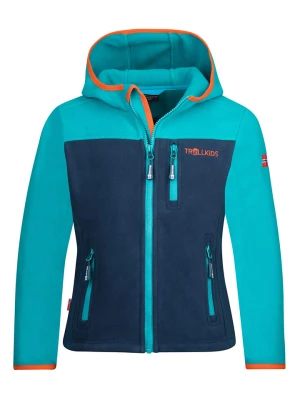 Trollkids Kurtka polarowa "Stavanger" w kolorze granatowo-niebieskim rozmiar: 140
