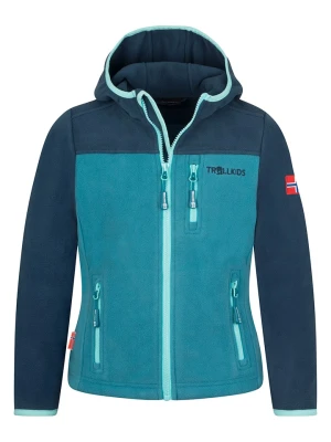 Trollkids Kurtka polarowa "Stavanger" w kolorze turkusowym rozmiar: 110