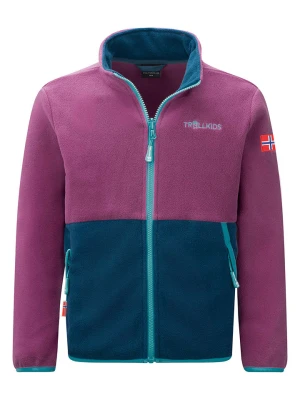 Trollkids Kurtka polarowa "Storfjord" w kolorze fioletowo-granatowym rozmiar: 110
