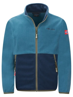 Trollkids Kurtka polarowa "Storfjord" w kolorze granatowo-niebieskim rozmiar: 116