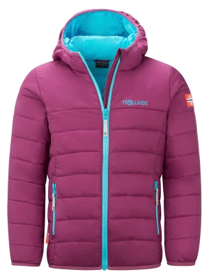 Trollkids Kurtka przejściowa "Eikefjord" w kolorze fioletowym rozmiar: 140