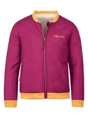 Trollkids Kurtka przejściowa "Hamar" w kolorze fioletowo-beżowym rozmiar: 152