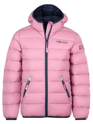 Trollkids Kurtka puchowa "Dovrefjell" w kolorze jasnoróżowym rozmiar: 176