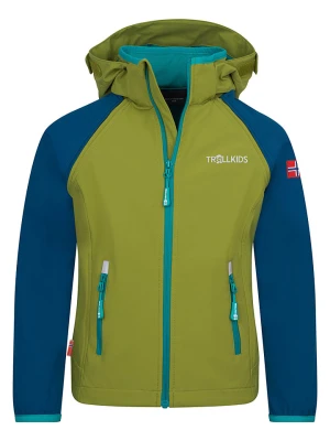Trollkids Kurtka softshellowa Zipp-Off "Rondane" w kolorze zielonym rozmiar: 110