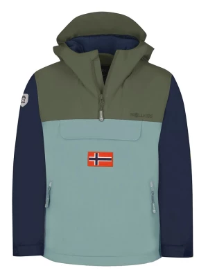 Trollkids Kurtka zimowa "Kirkenes" w kolorze granatowo-oliwkowo-turkusowym rozmiar: 92
