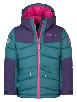 Trollkids Kurtka zimowa "Narvik" w kolorze turkusowym rozmiar: 116