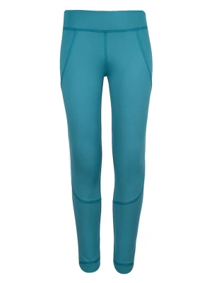 Trollkids Legginsy termiczne "Rondane" w kolorze turkusowym rozmiar: 152