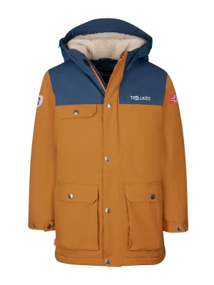 Zdjęcie produktu Trollkids Parka "Gudvangen" w kolorze niebiesko-jasnobrązowym rozmiar: 164