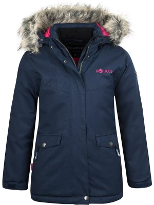 Trollkids Parka "Oslo XT" w kolorze granatowo-różowym rozmiar: 128