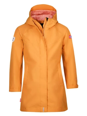 Trollkids Płaszcz przeciwdeszczowy "Mjosa" w kolorze pomarańczowym rozmiar: 104